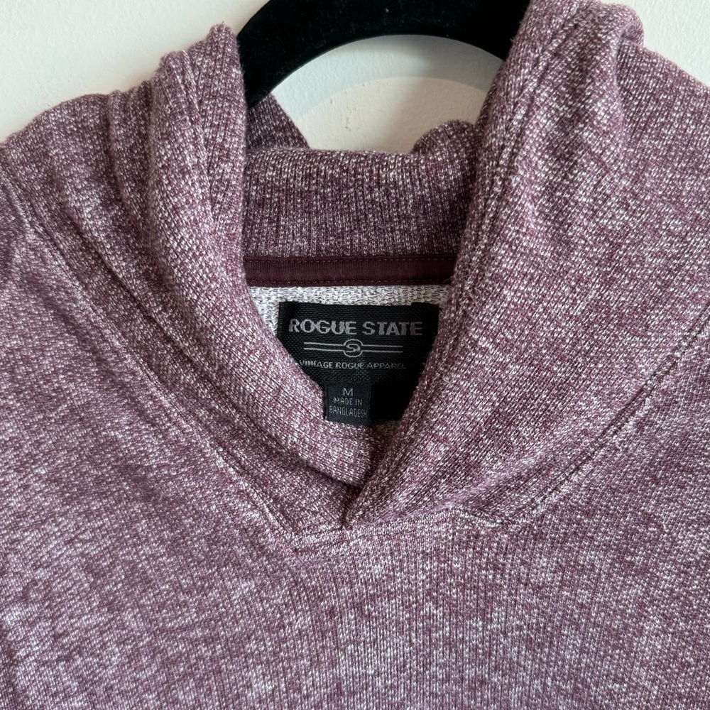 Rogue State Red Cotton Pullover Sweater Size Medium - Picture 3 of 6
